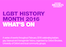 LGBT History Month-programme Oxford Brookes University